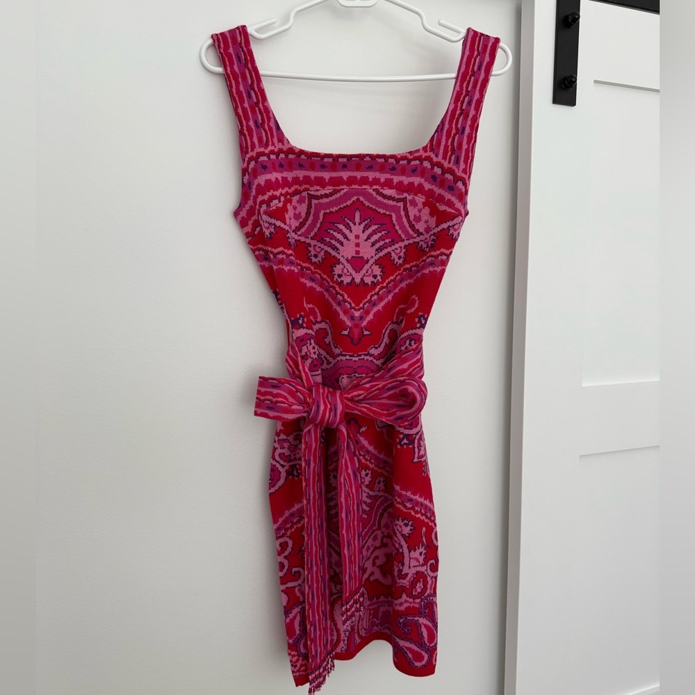 FARM Rio Vibrant Pink Mini Dress